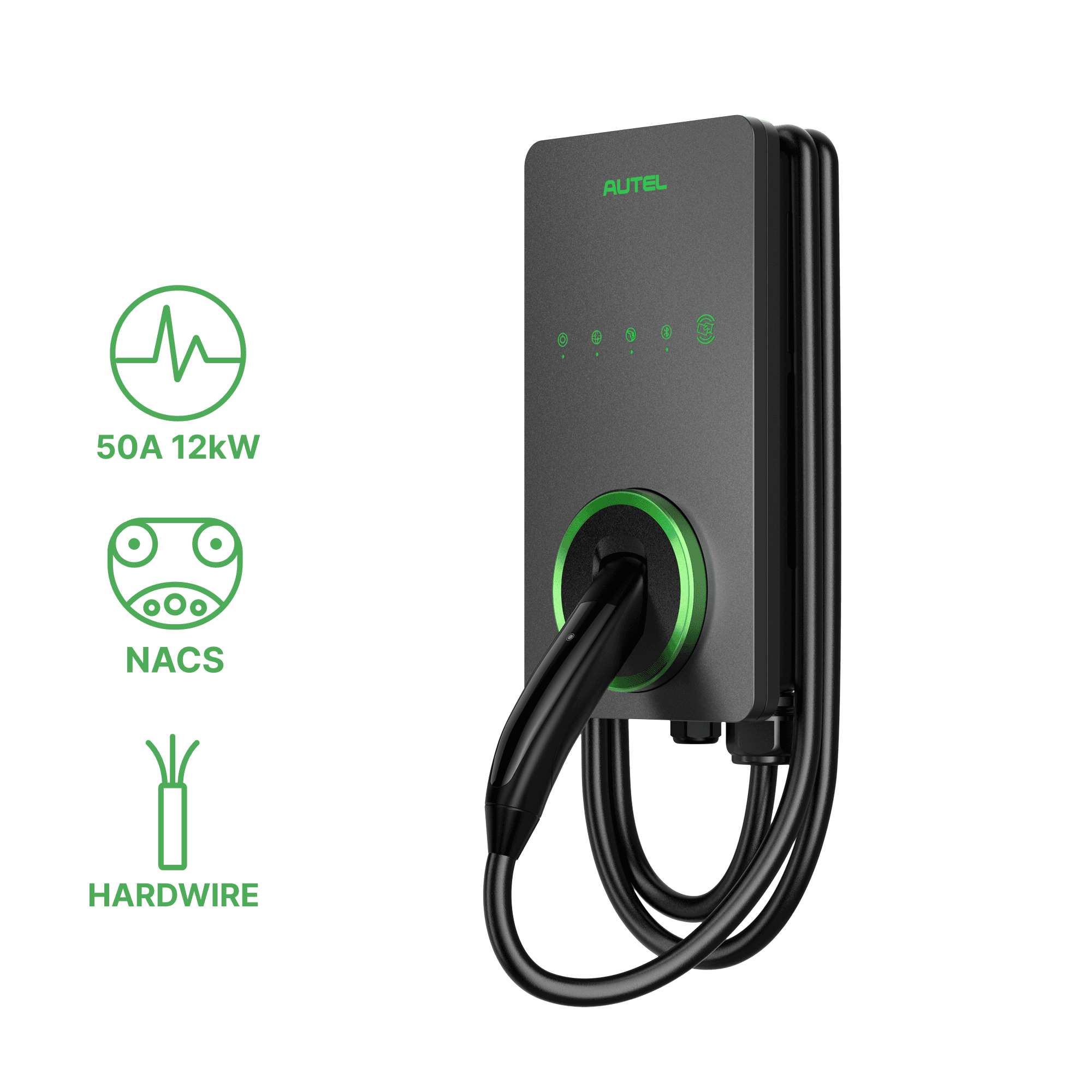 AC Lite Home 50A 12kW EV Charger NACS (version US), visuel catalogue constructeur
