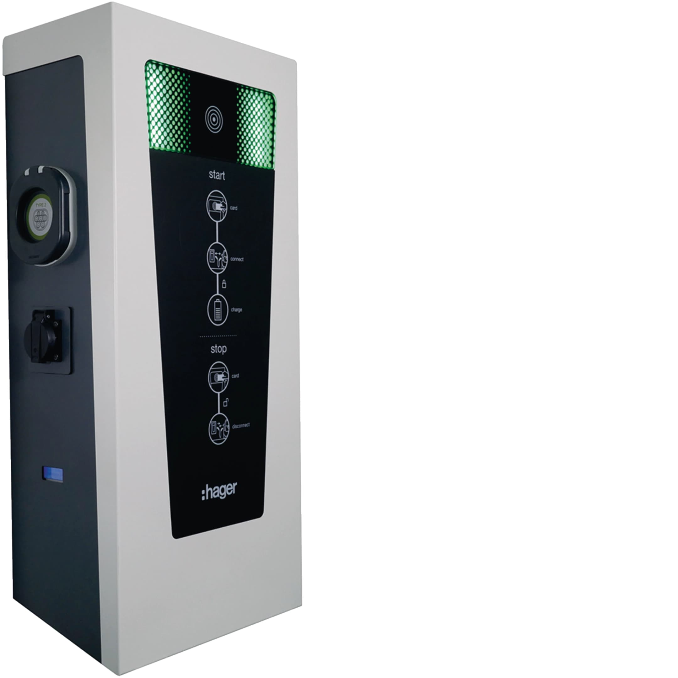 Hager witty park XEV601C, photo catalogue sur fond blanc
