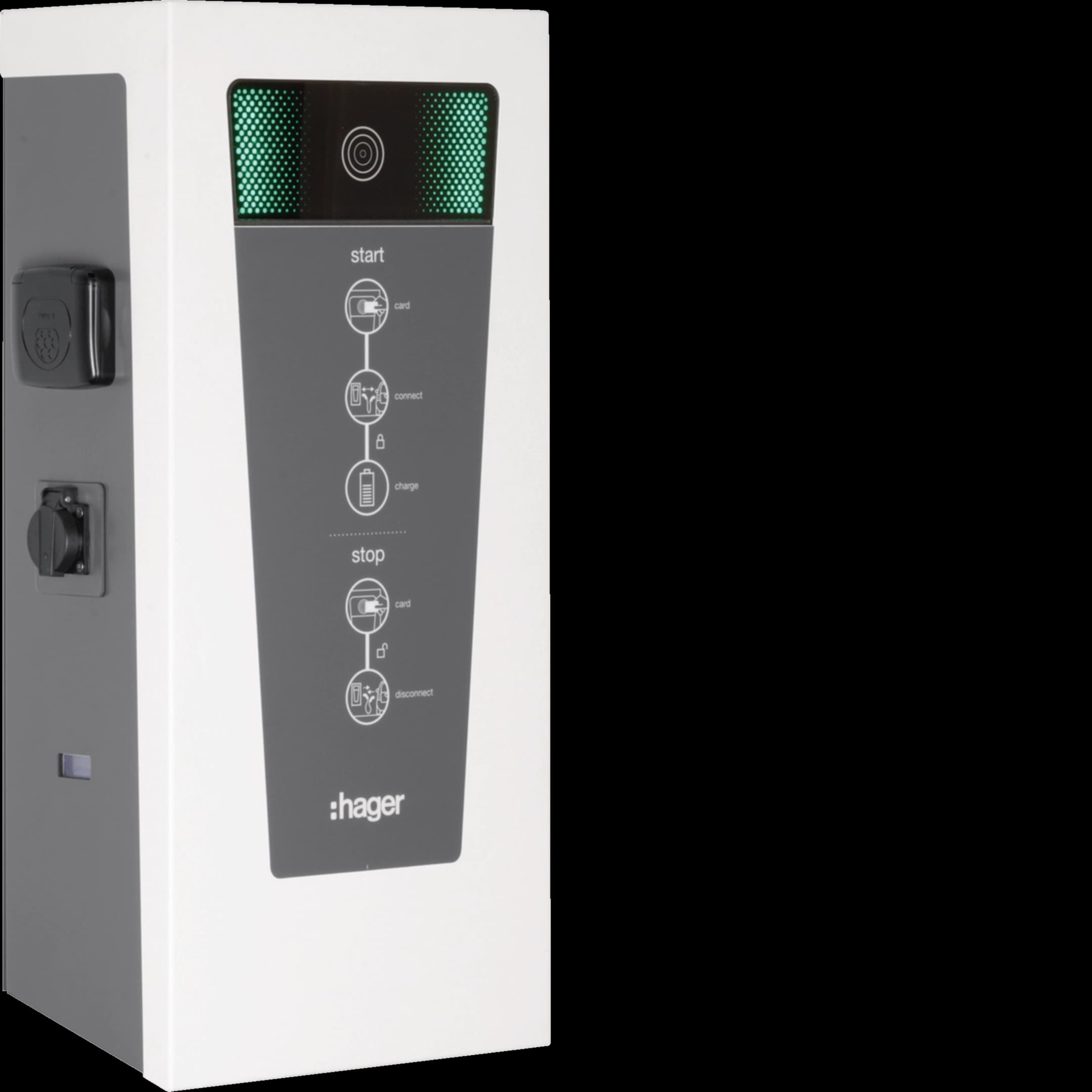 Hager witty park XEV653C, photo catalogue sur fond blanc