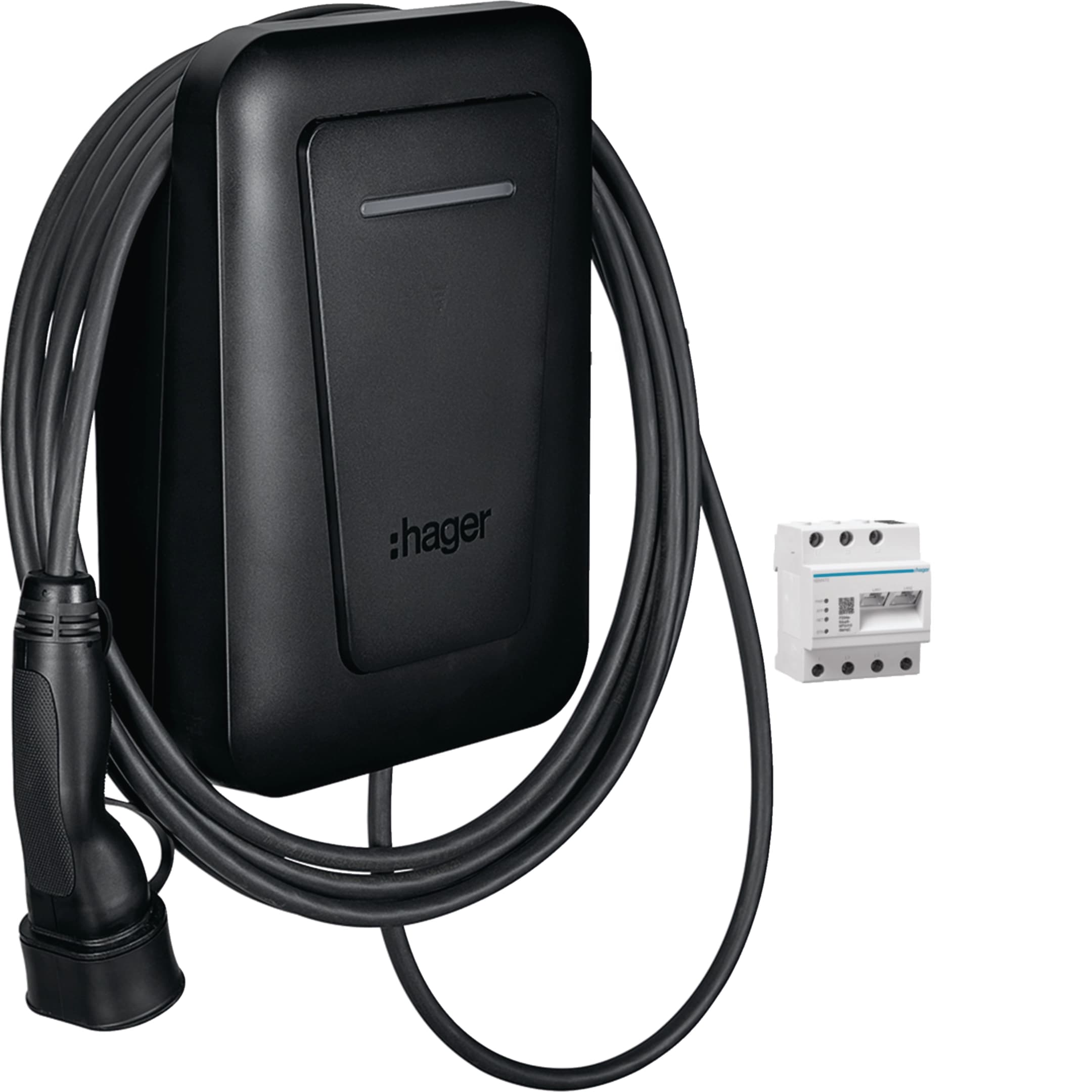 Hager witty plus XVL122CFL, photo catalogue sur fond blanc