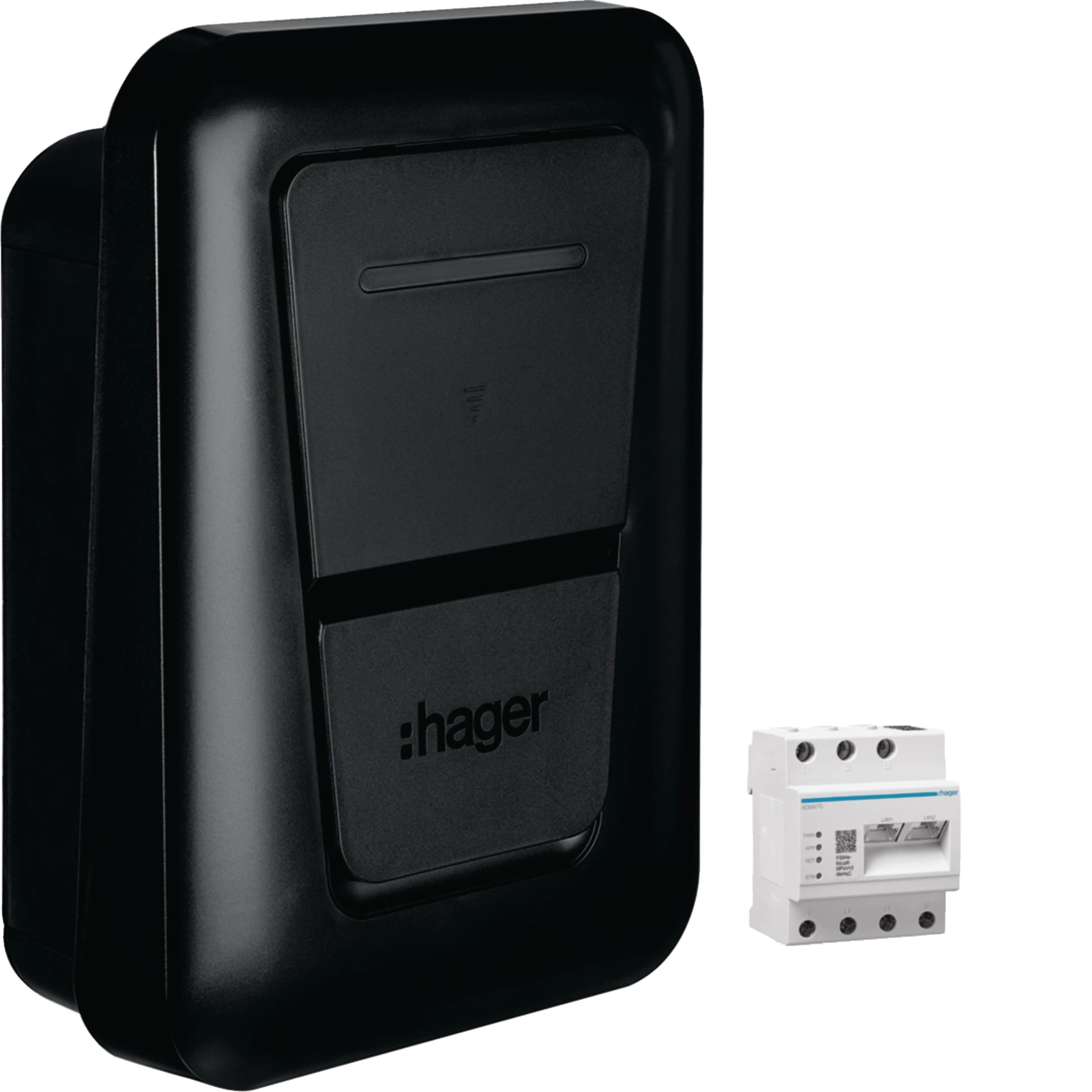 Hager witty plus XVL122SFL, photo catalogue sur fond blanc