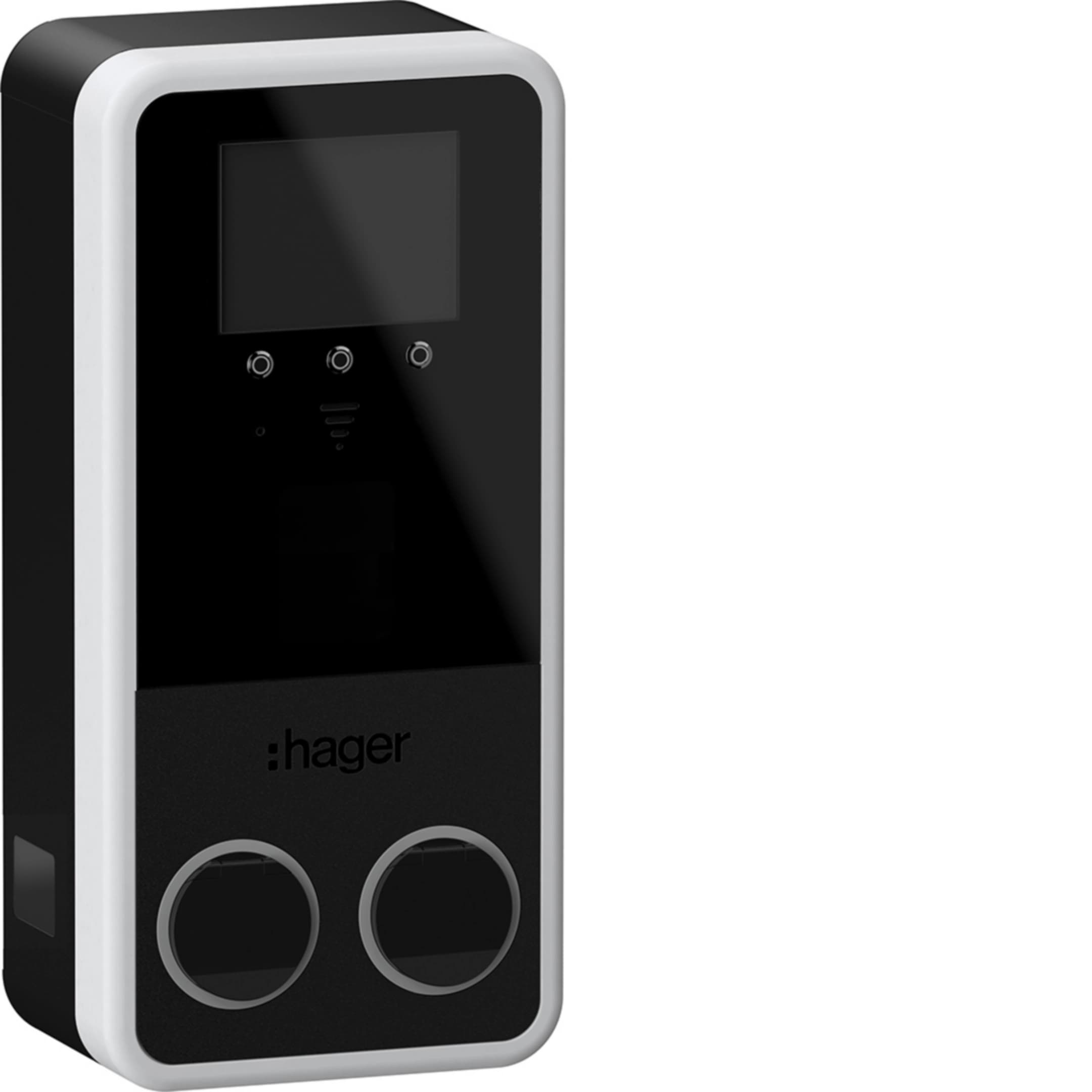 Hager witty park 2 XVP222SQD, photo catalogue sur fond blanc