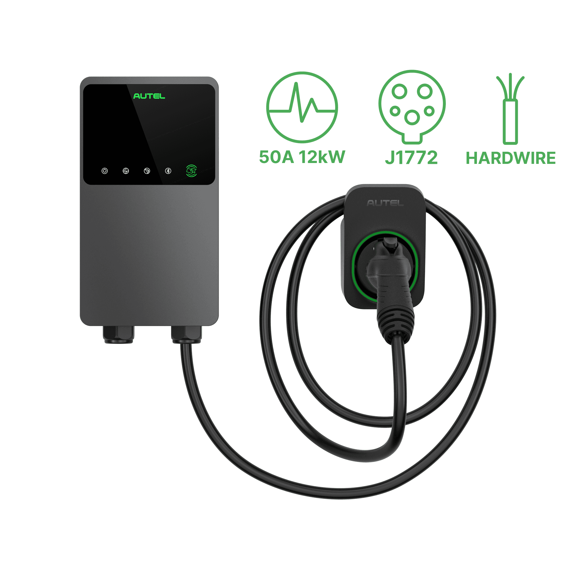 AC Elite Home 50A 12kW EV Charger (Separate Holster) (version US), visuel catalogue constructeur