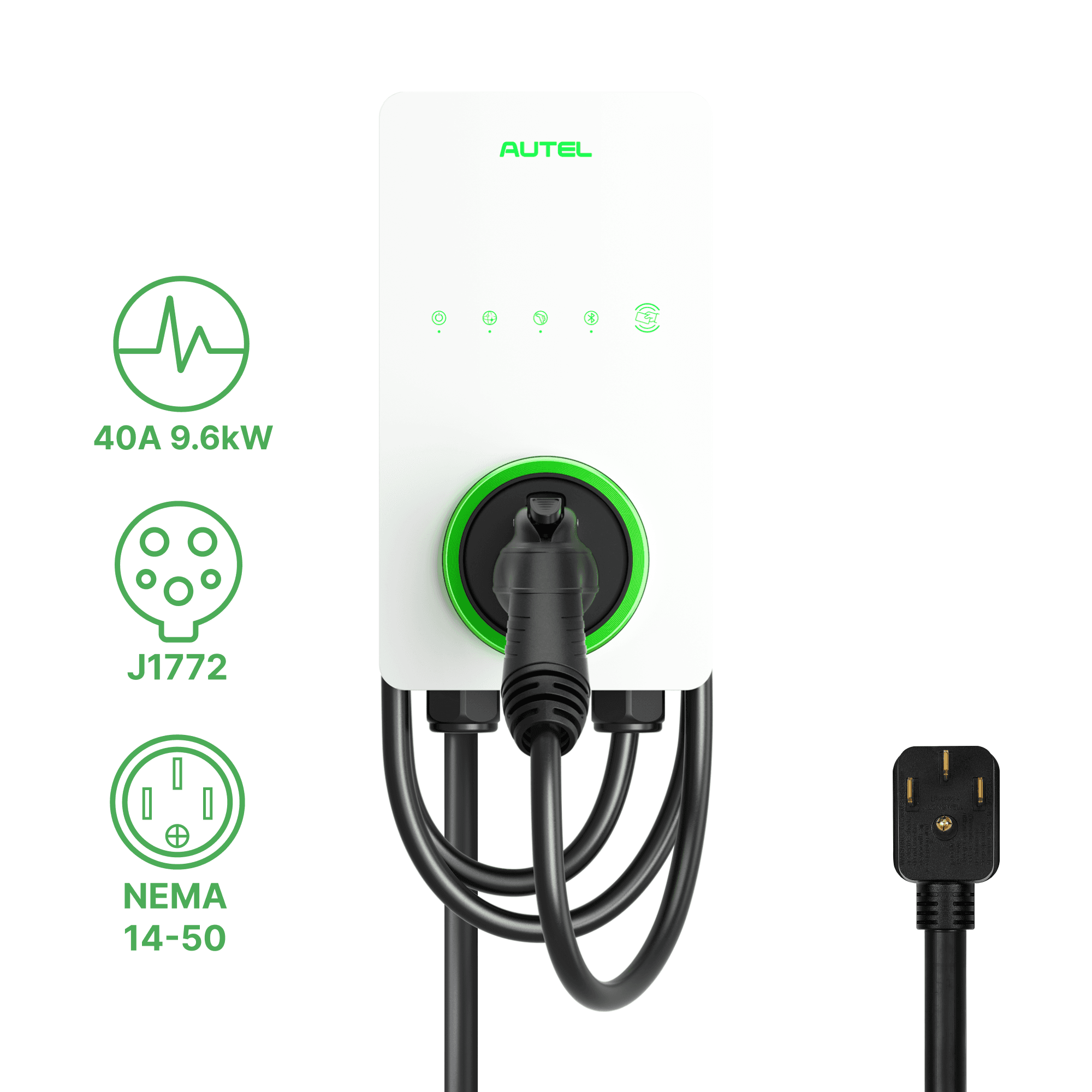 AC Lite Home 40A EV Charger (White) (version US), visuel catalogue constructeur